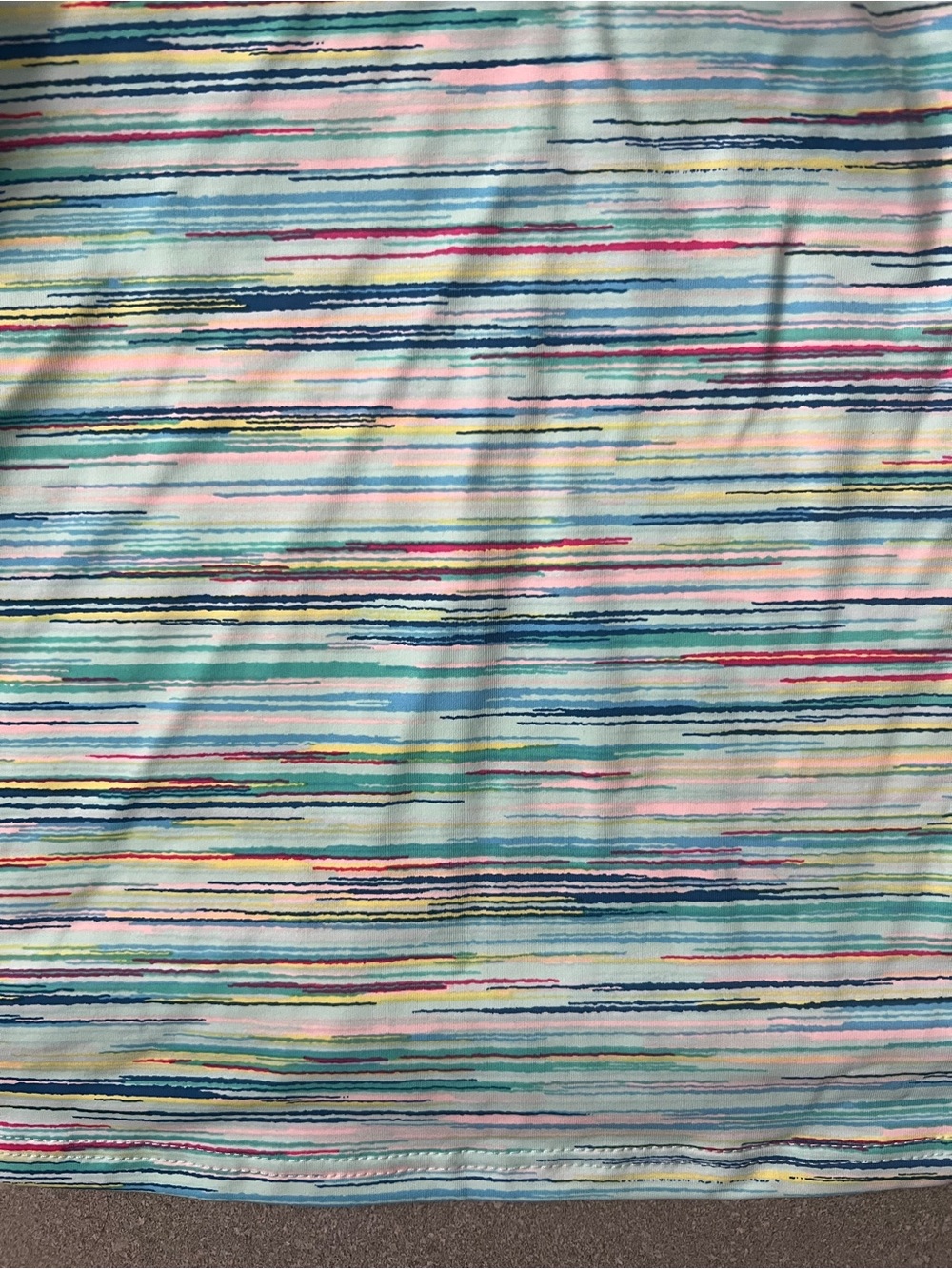 Lands' End Mint Multicolor Striped Women’s Swim Tank Top - Picture 2 of 7